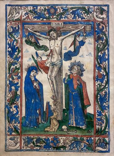 The Crucifixion with Angels Receiving the Blood of Christ