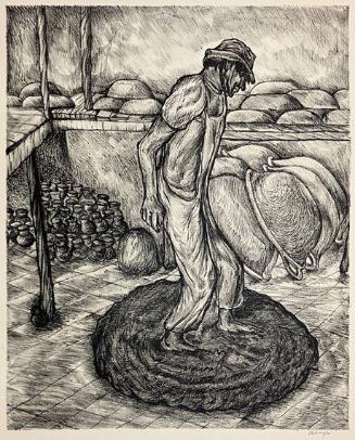 Pottery Maker, from Mexican Art, A Portfolio of Mexican People and Places