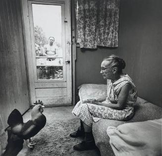 Charlotte Olds and Rooster, Freeville, NY
