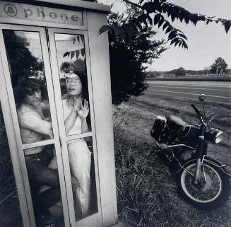 Couple in Phone Booth, NY
