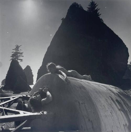 Couple on Beach, Oregon
