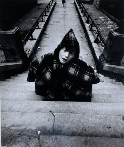 Boy in Plaid Coat, NY
