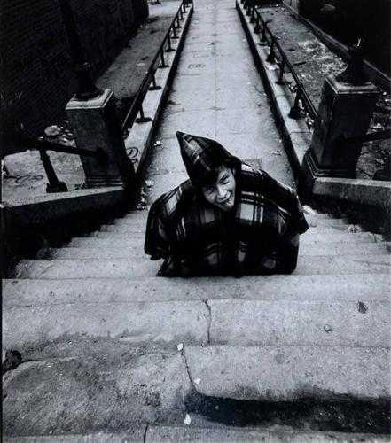 Boy in Plaid Coat, NY
