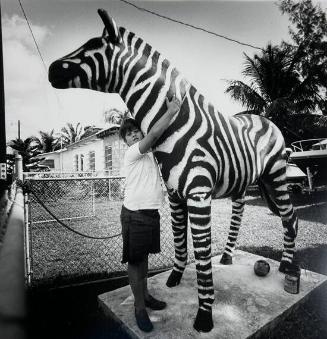 Boy Embracing Zebra, St. Pete FL
