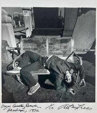 Boy on Cemetery Bench, Brooklyn
