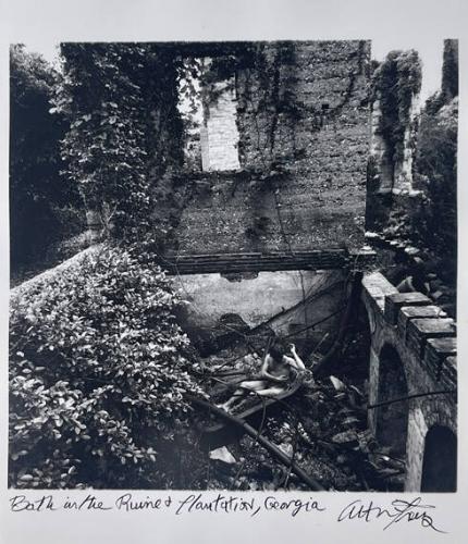 Bath in the Runied Plantation, Georgia
