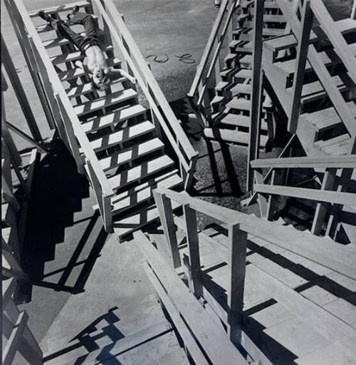 Young Man on Stairs, Seattle, WA
