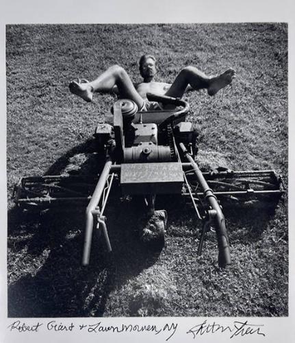 Robert Grierd and Lawn Mower, NY
