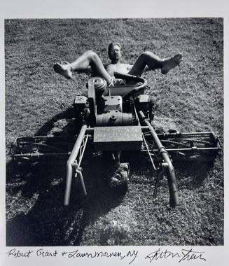 Robert Grierd and Lawn Mower, NY
