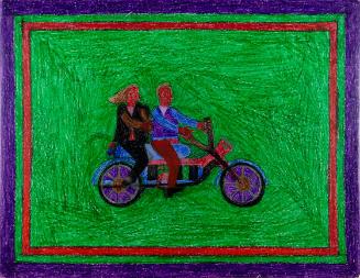 Untitled (two people on a motorcycle)