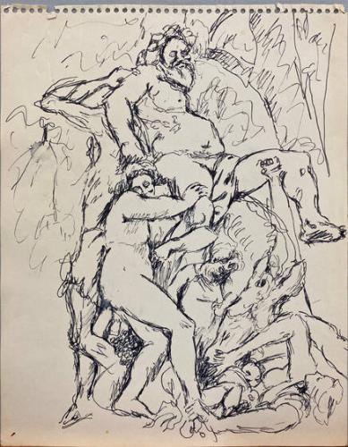 Untitled, study for the Bacchus series