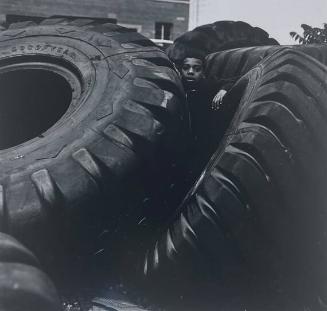 Black Boy in Tires, Asheville, NC