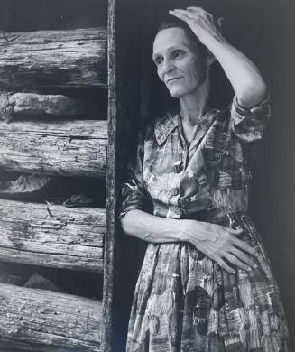Mrs. C. W. Boone in her Doorway, Bernardsville, NC