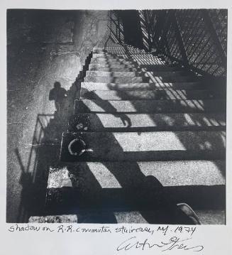 Shadow on RR Commuter Staircase, NY
