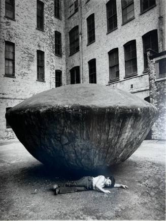 Boy Under Giant Disc, NY
