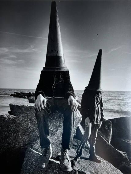 Boys with Road Guards, Coney Island
