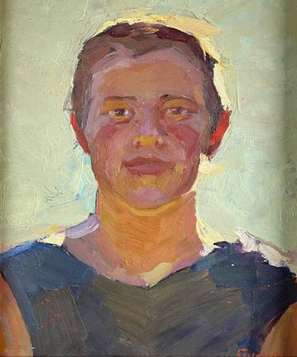 Portrait of a Young Kolkhoz Woman