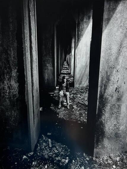 Boy Under Aqueduct, Staten Island, NY
