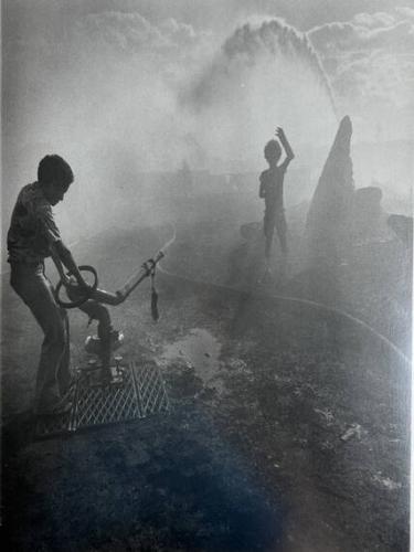 2 Boys After Fire, NY
