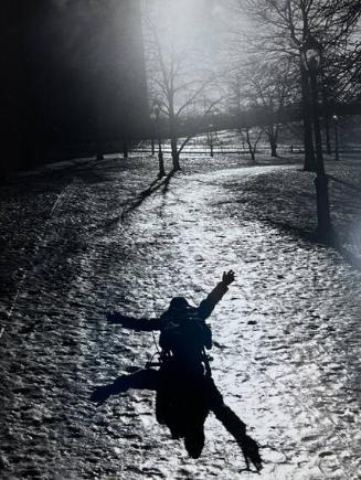 Boy on Sled, NY
