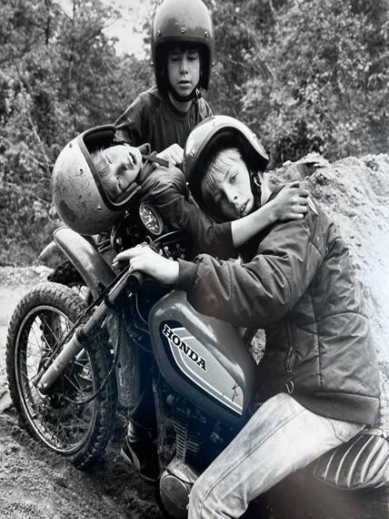 3 Young Motor Cyclists, East Hampton, NY
