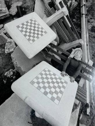 Boy with Concrete Checkerboards, Brooklyn, NY

