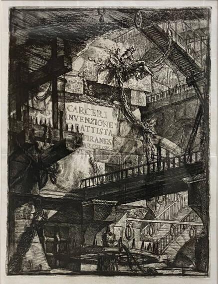 Title Page: Imaginary Prisons of G. Battista Piranesi (2nd state)