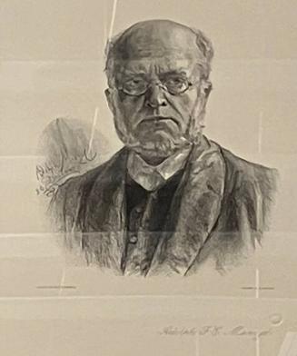 Portrait Of Adolf Friedrich Erdmann Menzel After A Special Drawing By Himself