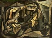 Crouched Miner