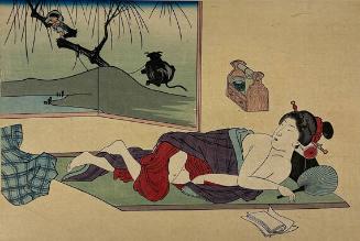 untitled [woman on bed near window]