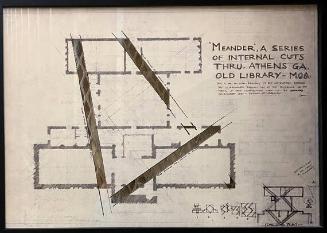 'Meander,' A Series of Internal Cuts Thru. Athens, GA. Old Library-M.O.A.