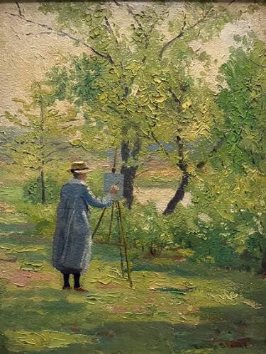 Woman Painting En Plein Aire