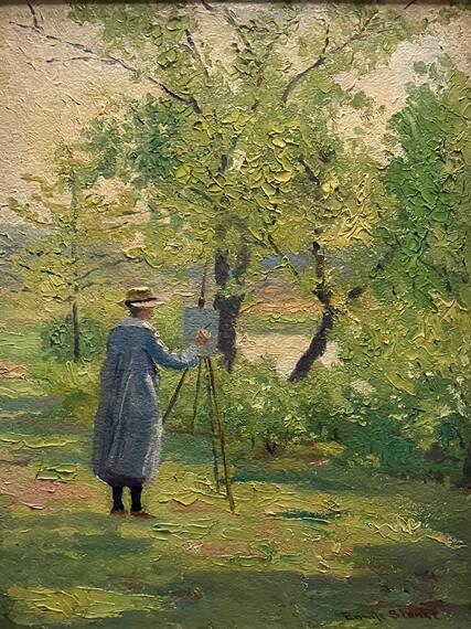 Woman Painting En Plein Aire