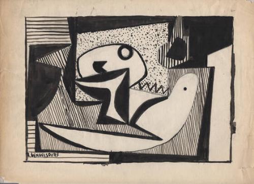 untitled (Study 1 for the 1937 American Abstract Artists Portfolio Lithograph)