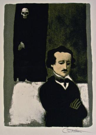 Edgar Allan Poe (Separate Proof of the Frontispiece to Masque of the Red Death)