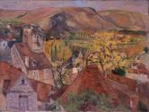 Village with Yellow Tree