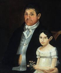 Portrait of William Carr of Carr's Hill, Athens, Georgia, and his daughter Susan Agnes Carr