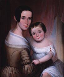 Portrait of Mary Hattaway Curry and her son, John