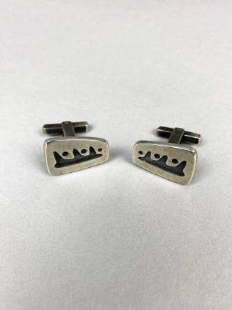 Pair of "shadow box" cufflinks