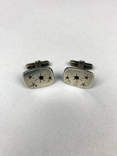 Pair of "stars and moon" cufflinks