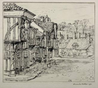 untitled (village street scene)