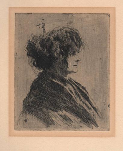 untitled (Portrait of Woman in Profile)