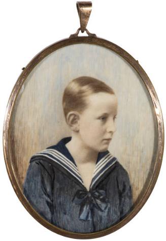 Miniature oval portrait of Prince Sergey Sergeevich (1875-1978)