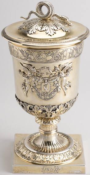 Neoclassical lidded cup presented to General Ivan Nikitich Skobelev (1778–1849)