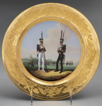 Porcelain plate, Transfiguration Imperial Guard Regiment