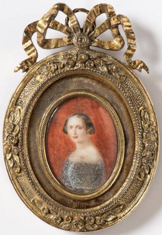 Miniature portrait of Princess Elena Pavlovna Belosselsky-Belozersky (1812-1888), (née Bibikova/Bibikoff, in her second marriage Princes Kochubei)