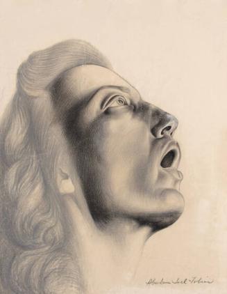 untitled (Open-mouthed Woman Looking Up)