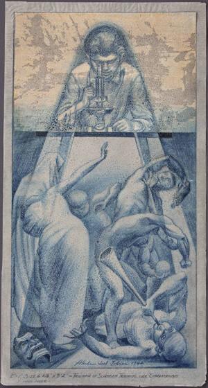 Triumph of Scientific Training Over Charlatanism, Study for Mural Panel