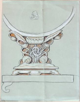 Design for Chairback with Oriental Motifs