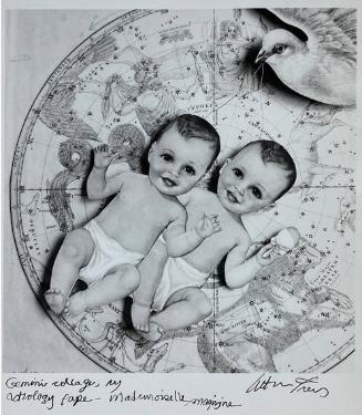 Gemini Collage, NY Astrology Page, Mademoiselle Magazine 
